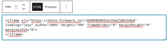 Custom HTML block