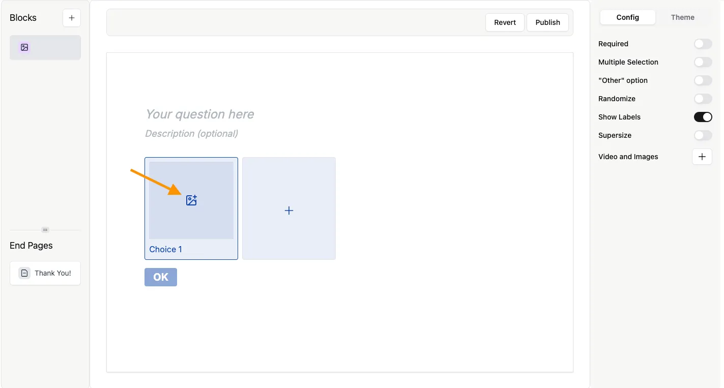 Add Image to Choice