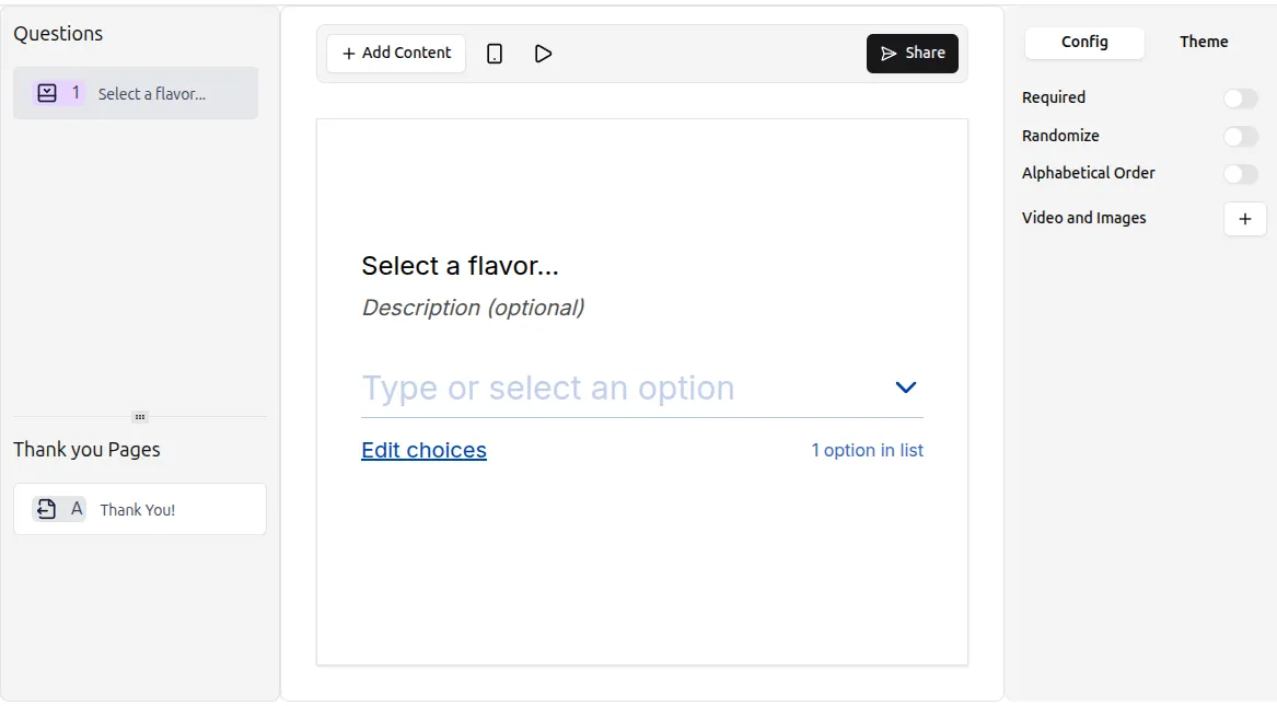 Dropdown Question
