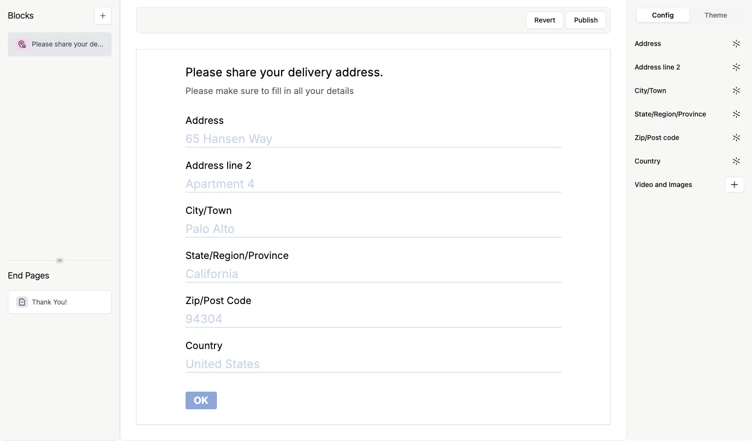 Address question