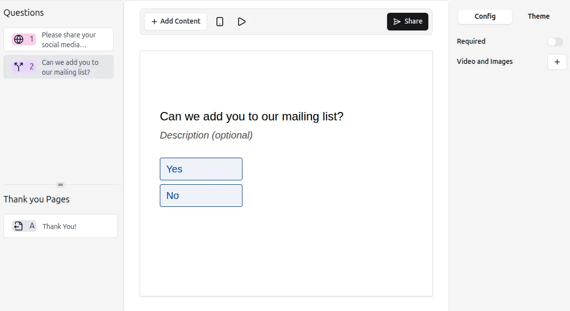 Yes/No Question