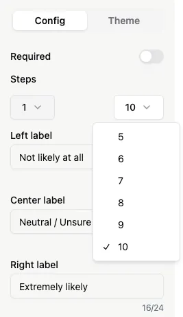 Opinion Scale Steps
